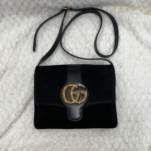 Gucci 550126 Suede Handbag-Authentic-NWT - Picture 1 of 12